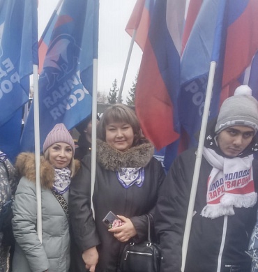 Участие в митинге «Омск – Донбассу»